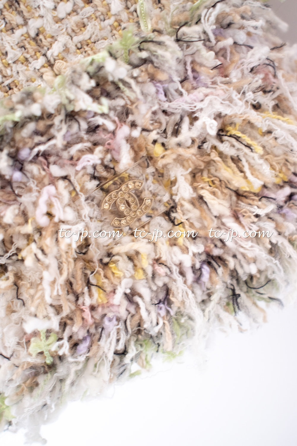 CHANEL 13C Multicolor Fringe Tweed Jacket 36 38 シャネル ベルサイユ マルチカラー フリンジ ツイード ジャケット