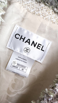 CHANEL 13C Multicolor Fringe Tweed Jacket 36 38 シャネル ベルサイユ マルチカラー フリンジ ツイード ジャケット