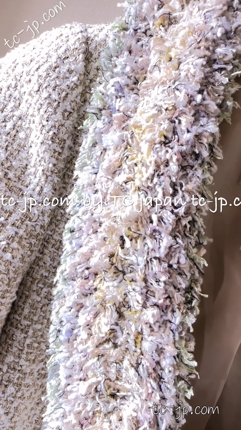 CHANEL 13C Multicolor Fringe Tweed Jacket 36 38 シャネル ベルサイユ マルチカラー フリンジ ツイード ジャケット