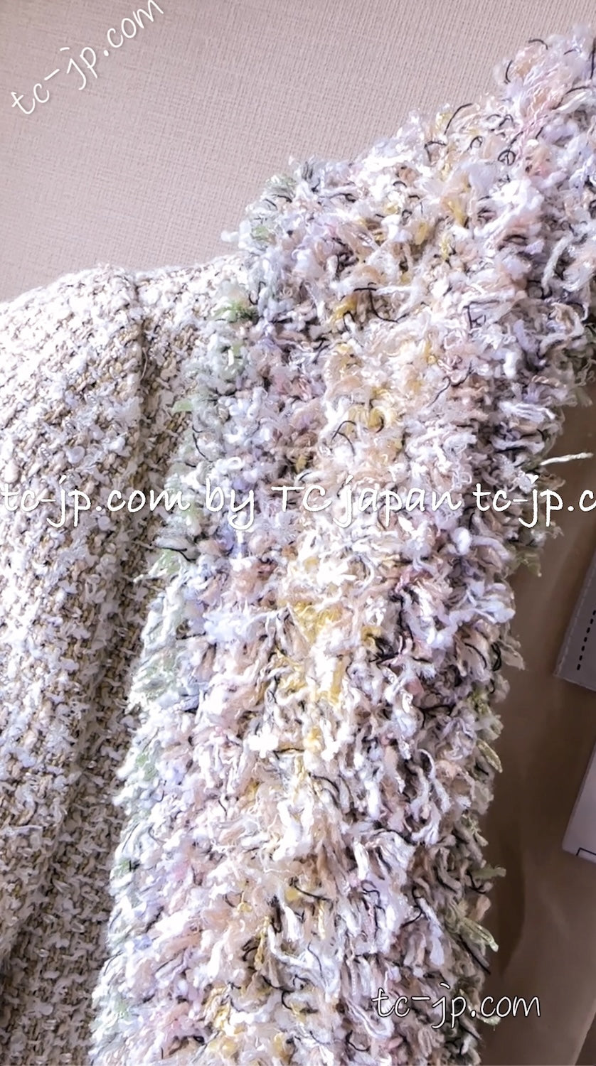 CHANEL 13C Multicolor Fringe Tweed Jacket 36 38 シャネル ベルサイユ マルチカラー フリンジ ツイード ジャケット