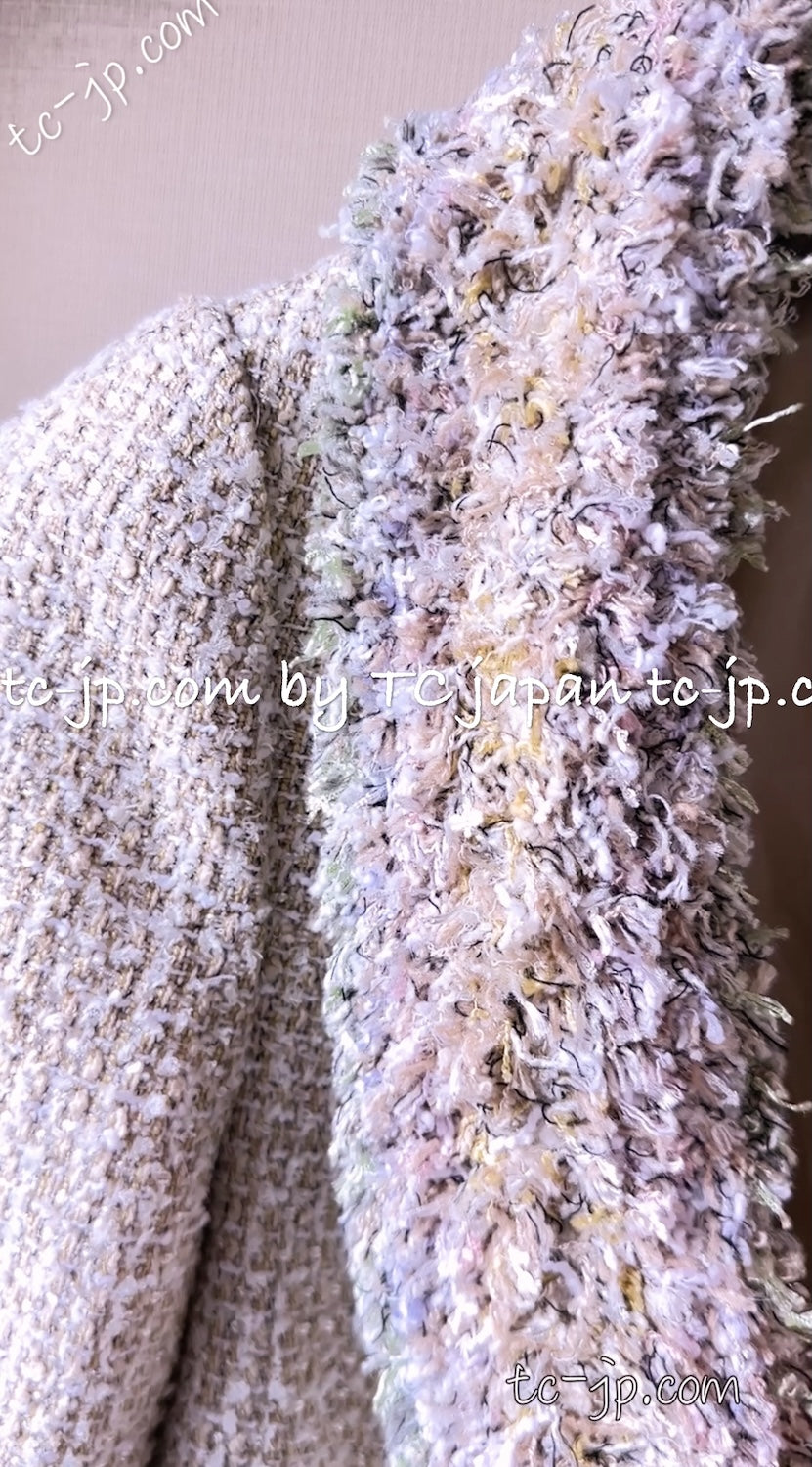 CHANEL 13C Multicolor Fringe Tweed Jacket 36 38 シャネル ベルサイユ マルチカラー フリンジ ツイード ジャケット