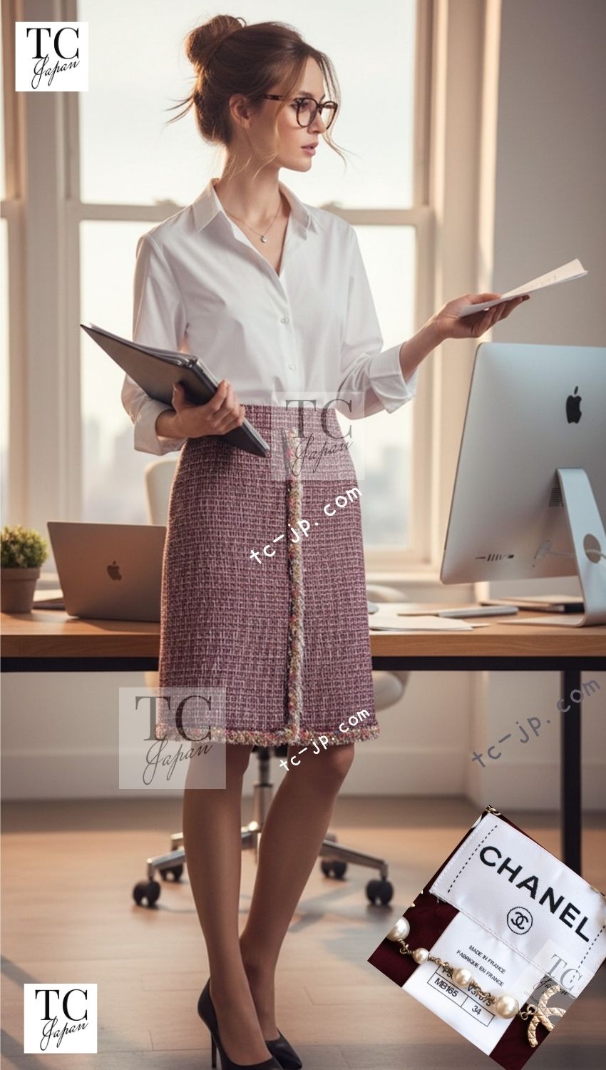 CHANEL 15C Red Multi Gripoix Button Tweed Jacket Skirt Suit 34 シャネル レッド マルチカラー グリポア 宝石 ボタン ツイード ジャケット スカート スーツ 即発