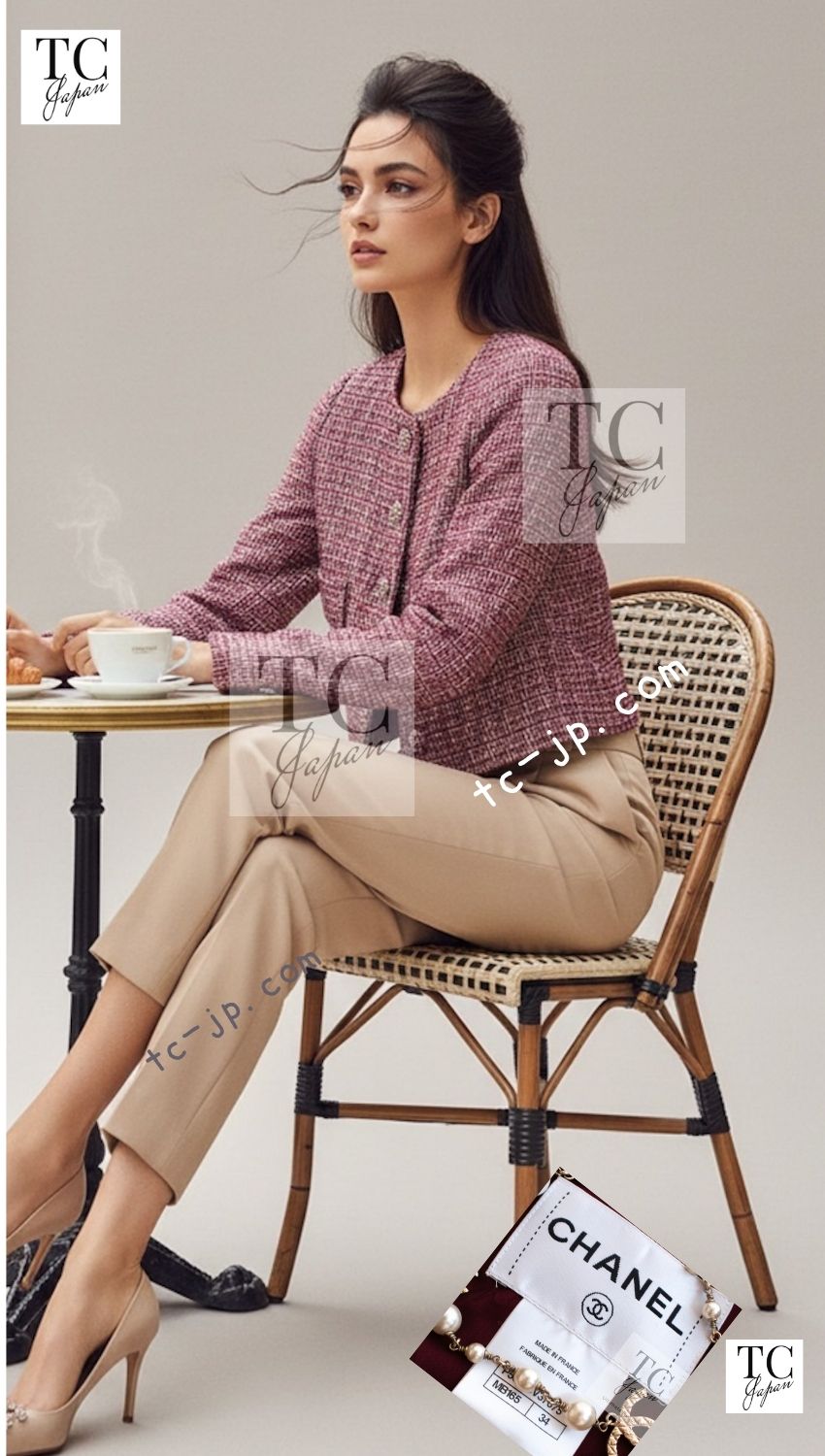 CHANEL 15C Red Multi Gripoix Button Tweed Jacket Skirt Suit 34 シャネル レッド マルチカラー グリポア 宝石 ボタン ツイード ジャケット スカート スーツ 即発 - TC JAPAN