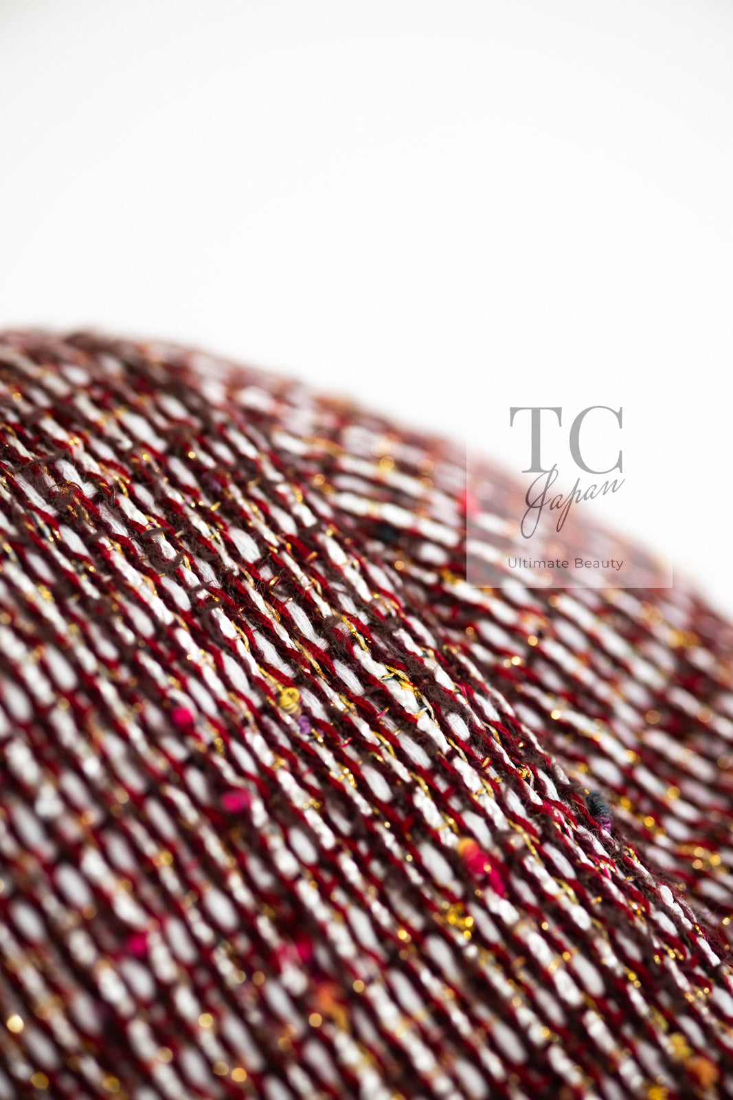 CHANEL 15C Red Multi Gripoix Button Tweed Jacket 36 38 シャネル レッド マルチカラー グリポア 宝石 ボタン ツイード ジャケット 即発