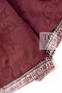 CHANEL 15C Red Multi Gripoix Button Tweed Jacket 36 38 シャネル レッド マルチカラー グリポア 宝石 ボタン ツイード ジャケット 即発