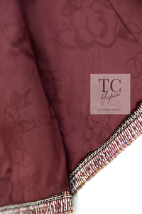 CHANEL 15C Red Multi Gripoix Button Tweed Jacket 36 38 シャネル レッド マルチカラー グリポア 宝石 ボタン ツイード ジャケット 即発