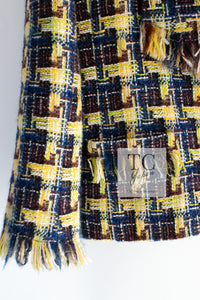 CHANEL 04A Yellow Wool Cotton Tweed Jacket 36 シャネル イエロー ウール コットン ツイード ジャケット 即発