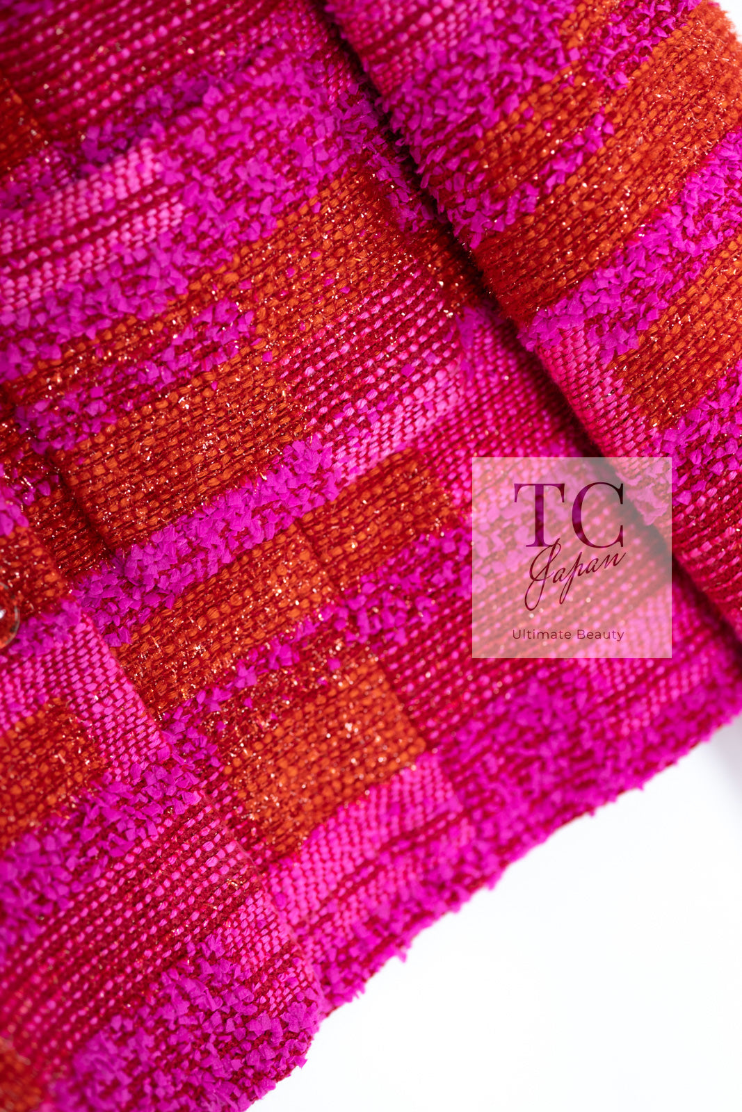 シャネル ジャケット CHANEL コーラル ホット ピンク オレンジ