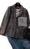 CHANEL 06A Gray Sequin Tweed Jacket 38 シャネル グレー スパンコール ツイード ジャケット 即発