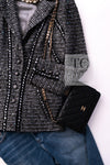 CHANEL 06A Gray Sequin Tweed Jacket 38 シャネル グレー スパンコール ツイード ジャケット 即発