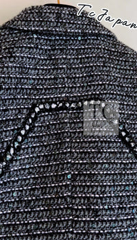 CHANEL 06A Gray Sequin Tweed Jacket 38 シャネル グレー スパンコール ツイード ジャケット 即発 - TC JAPAN