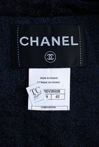 CHANEL 10C navy tweed women's jacket / シャネル レディース ネイビー ツイード ジャケット