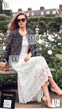CHANEL 10C navy tweed women's jacket / シャネル レディース ネイビー ツイード ジャケット