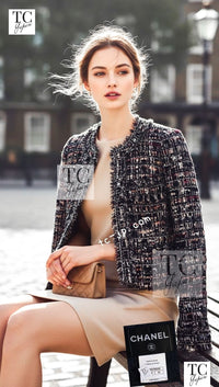 CHANEL 10C navy tweed women's jacket / シャネル レディース ネイビー ツイード ジャケット