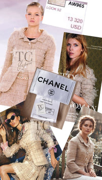 CHANEL 12S Camel Beige Organdy Jacket 36 42 44 シャネル キャメル ベージュ オーガンジー ジャケット 即発