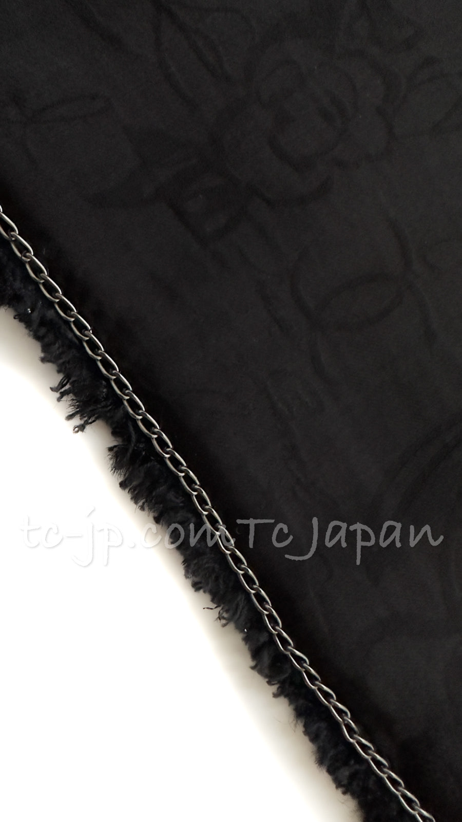 CHANEL Jacket 07S Black Collarless Sequin Bow Tweed 34 36 8
