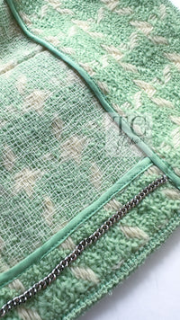 CHANEL 96S Vintage Green Ivory Wool Vest Jacket 38 40 シャネル ヴィンテージ グリーン アイボリー スーパーモデル ウール ベスト ジャケット 即発