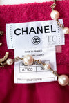 CHANEL 09A Coral Pink Boucle Wool TWeed Skirt 36 シャネル コーラル ピンク ブークレ ウール ツイード スカート 即発
