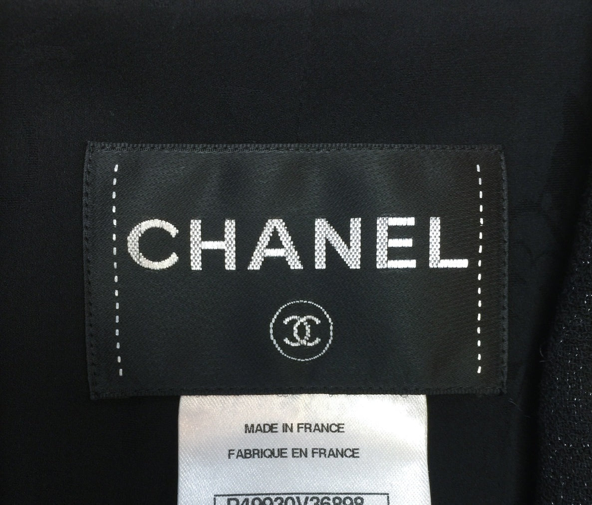 CHANEL 14B Black Metallic CC Buttons Wool Tweed Jacket 34 38 シャネル ジャケット CHANEL 14B ブラック メタリック ココボタン ウール ツイード 34 38 - TC JAPAN