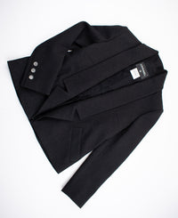 CHANEL 14B Black Metallic CC Buttons Wool Tweed Jacket 34 38 シャネル ジャケット CHANEL 14B ブラック メタリック ココボタン ウール ツイード 34 38