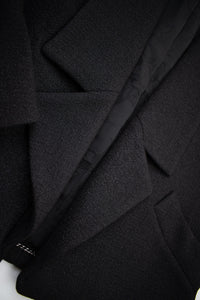 CHANEL 14B Black Metallic CC Buttons Wool Tweed Jacket 34 38 シャネル ジャケット CHANEL 14B ブラック メタリック ココボタン ウール ツイード 34 38 - TC JAPAN