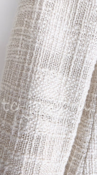 CHANEL 12PF Ivory Gripoix Button Cotton Tweed Jacket 36 38 シャネル ジャケット CHANEL 12PF アイボリー グリポア宝石ボタン コットン ツイード 36 38