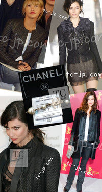 CHANEL 03A Black Lamb Skin Leather Jacket 34 シャネル ブラック ラム スキン レザー ジャケット 即発