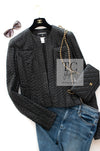 CHANEL 03A Black Lamb Skin Leather Jacket 34 シャネル ブラック ラム スキン レザー ジャケット 即発