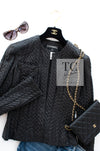 CHANEL 03A Black Lamb Skin Leather Jacket 34 シャネル ブラック ラム スキン レザー ジャケット 即発