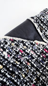 CHANEL 10A Black Ivory Multicolor Tweed Skirt 42 シャネル ブラック アイボリー マルチカラー ミックス ツイード スカート 即発