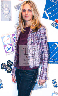 CHANEL 05A Purple Lavender Wool Soft Lesage Tweed Jacket Skirt Suit 38 40 42 シャネル パープル ラベンダー ソフト ウール ルサージュ ツイード ジャケット スカート スーツ 即発