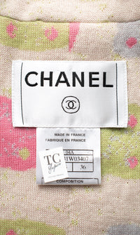 CHANEL 04A Ivory Multi Cashmere Lining Tweed Jacket 36 シャネル アイボリー カシミア 裏地 マルチカラー ツイード ジャケット 即発