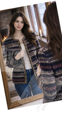 CHANEL 15PF Beige Green Black Multi Tweed Jacket 38 シャネル ベージュ グリーン ブラック マルチカラー ツイード ジャケット 即発 - TC JAPAN