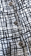 CHANEL 06C White Black Cotton Jacket Coat Lindsay Lohan 38 シャネル ホワイト ブラック コットン ジャケット コート 即発