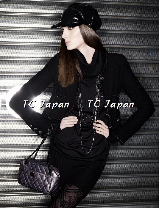 CHANEL 08A Little Black Jacket Tweed Wool 36 シャネル リトル ブラック ジャケット ツイード ウール 即発 - TC JAPAN