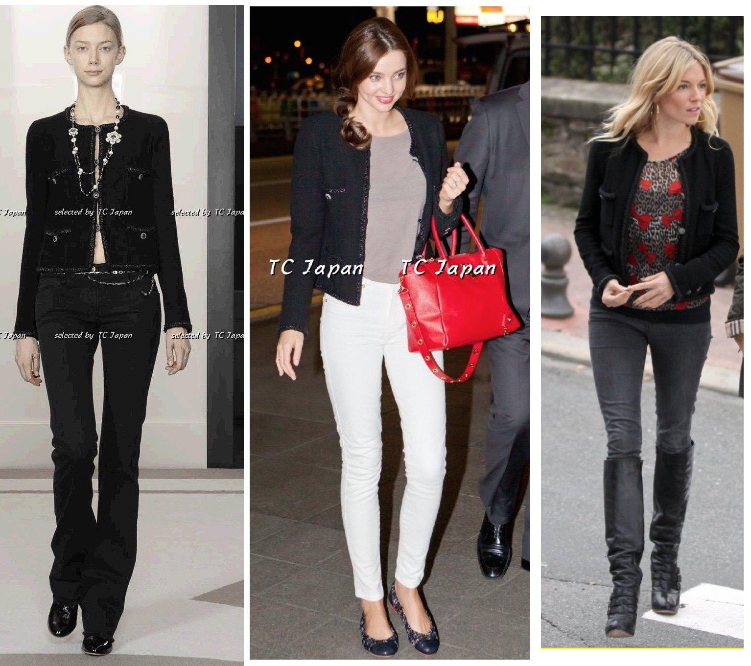 CHANEL 08A Little Black Jacket Tweed Wool 36 シャネル リトル ブラック ジャケット ツイード ウール 即発 - TC JAPAN