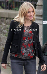 CHANEL 08A Little Black Jacket Tweed Wool 36 シャネル リトル ブラック ジャケット ツイード ウール 即発 - TC JAPAN