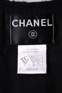 CHANEL 08A Little Black Jacket Tweed Wool 36 シャネル リトル ブラック ジャケット ツイード ウール 即発 - TC JAPAN