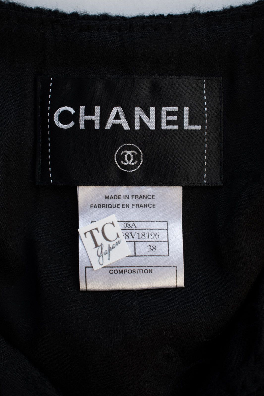 CHANEL Jacket 08A Little Black Tweed Wool 34 36 38 | UK
