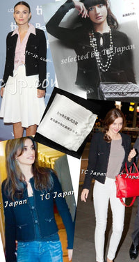 CHANEL 08A Little Black Jacket Tweed Wool 36 シャネル リトル ブラック ジャケット ツイード ウール 即発