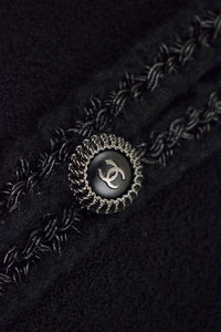 CHANEL 08A Little Black Jacket Tweed Wool 36 シャネル リトル ブラック ジャケット ツイード ウール 即発