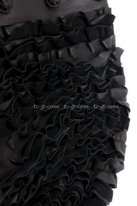 CHANEL 08S Black Cropped Leather Jacket 34 36 シャネル ブラック クロップド レザー ジャケット 即発