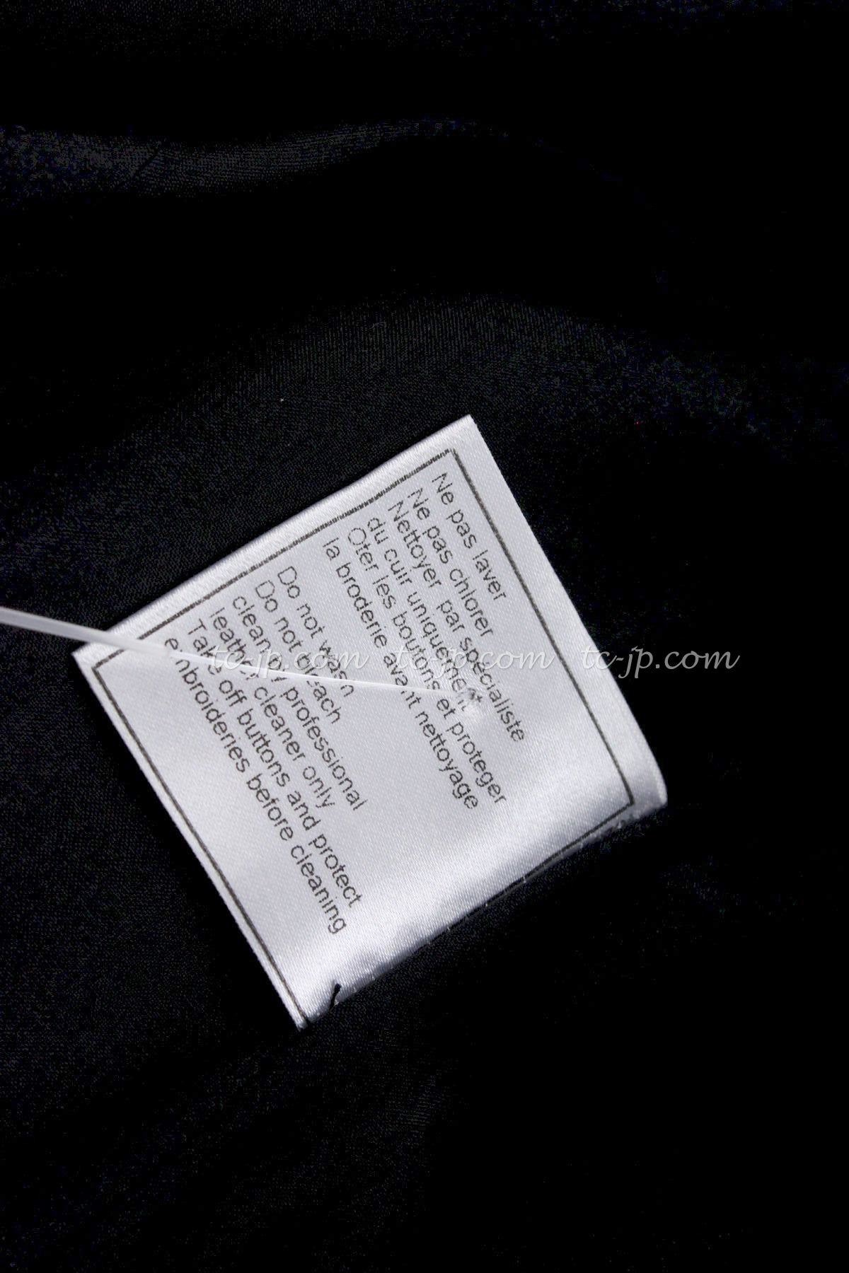 CHANEL 08S Black Cropped Leather Jacket 34 36 シャネル ブラック クロップド レザー ジャケット 即発