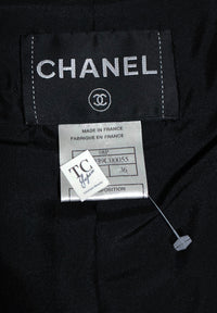 CHANEL 08S Black Cropped Leather Jacket 34 36 シャネル ブラック クロップド レザー ジャケット 即発