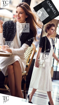 CHANEL 08S Black Cropped Leather Jacket 34 36 シャネル ブラック クロップド レザー ジャケット 即発