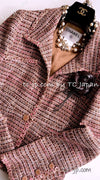 CHANEL 03S Brown Pink Linen Cotton Tweed Jacket 38 シャネル ブラウン ピンク コットン ツイード ジャケット 即発