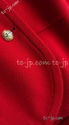 CHANEL 91A Vintage Red Wool Tweed Jacket Coat 38 シャネル ヴィンテージ レッド ウール ジャケット コート 即発