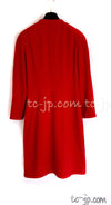 CHANEL 91A Vintage Red Wool Tweed Jacket Coat 38 シャネル ヴィンテージ レッド ウール ジャケット コート 即発