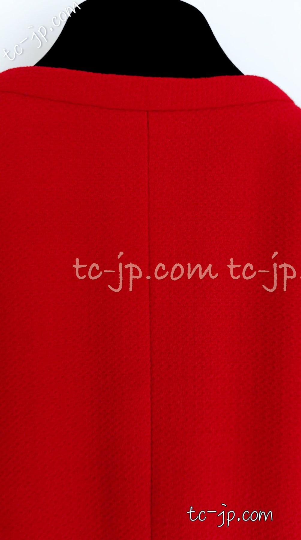 CHANEL 91A Vintage Red Wool Tweed Jacket Coat 38 シャネル ヴィンテージ レッド ウール ジャケット コート 即発