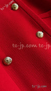 CHANEL 91A Vintage Red Wool Tweed Jacket Coat 38 シャネル ヴィンテージ レッド ウール ジャケット コート 即発